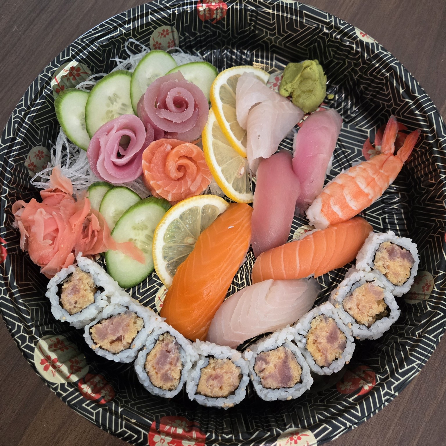 Fresh sushi platter